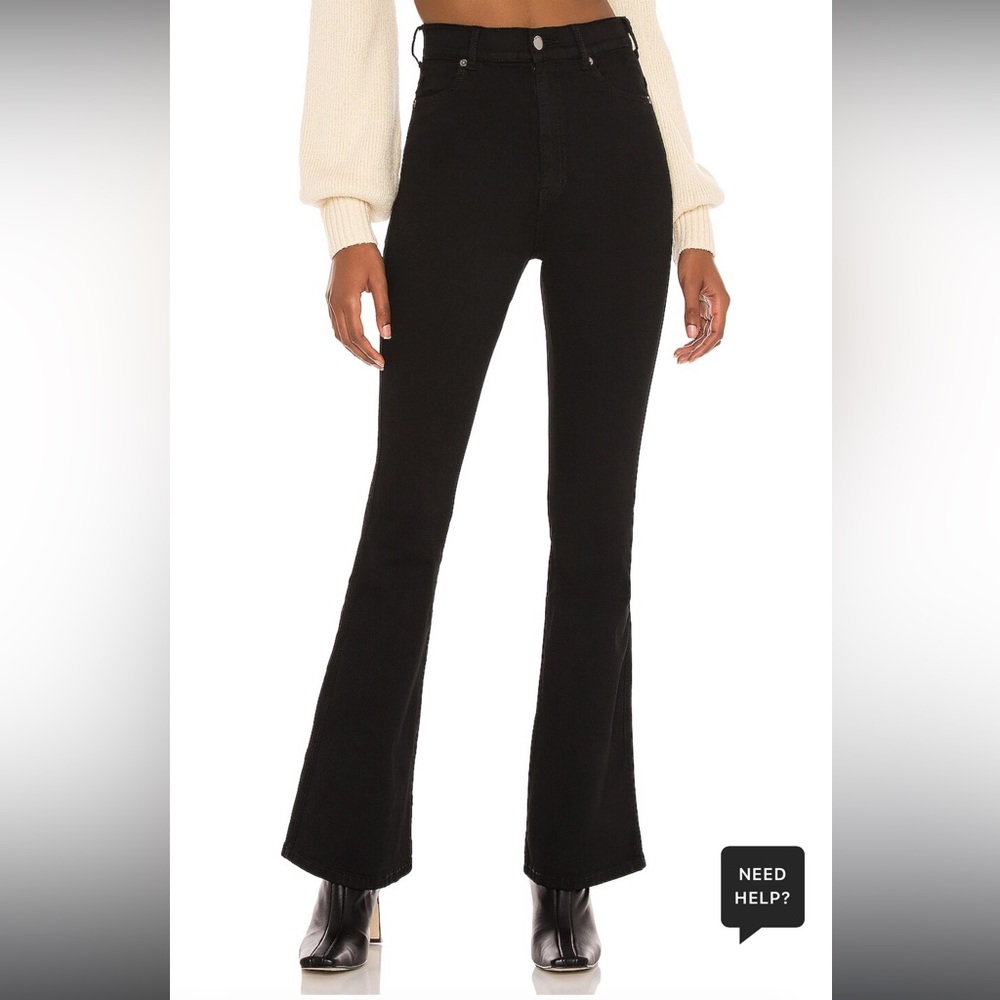 Dr. Denim Moxy Flare in Black Size 26